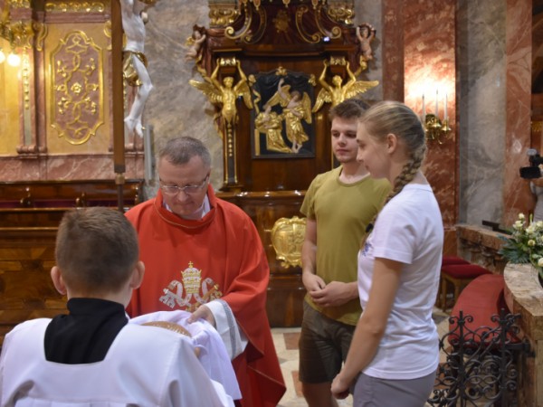 Sv. omša - celebroval vdp.  Peter Michalov v Bazilike sv. Emeráma na Nitrianskom hrade  25. 7. 2018